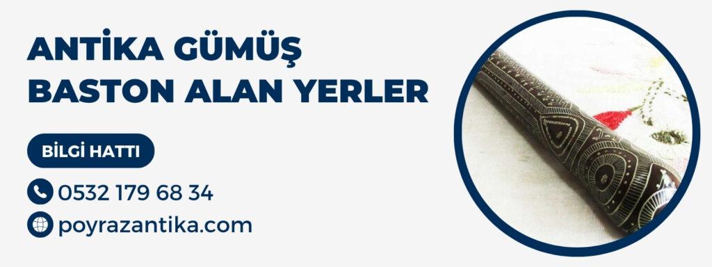 Antika Gümüş Baston Alan Yerler