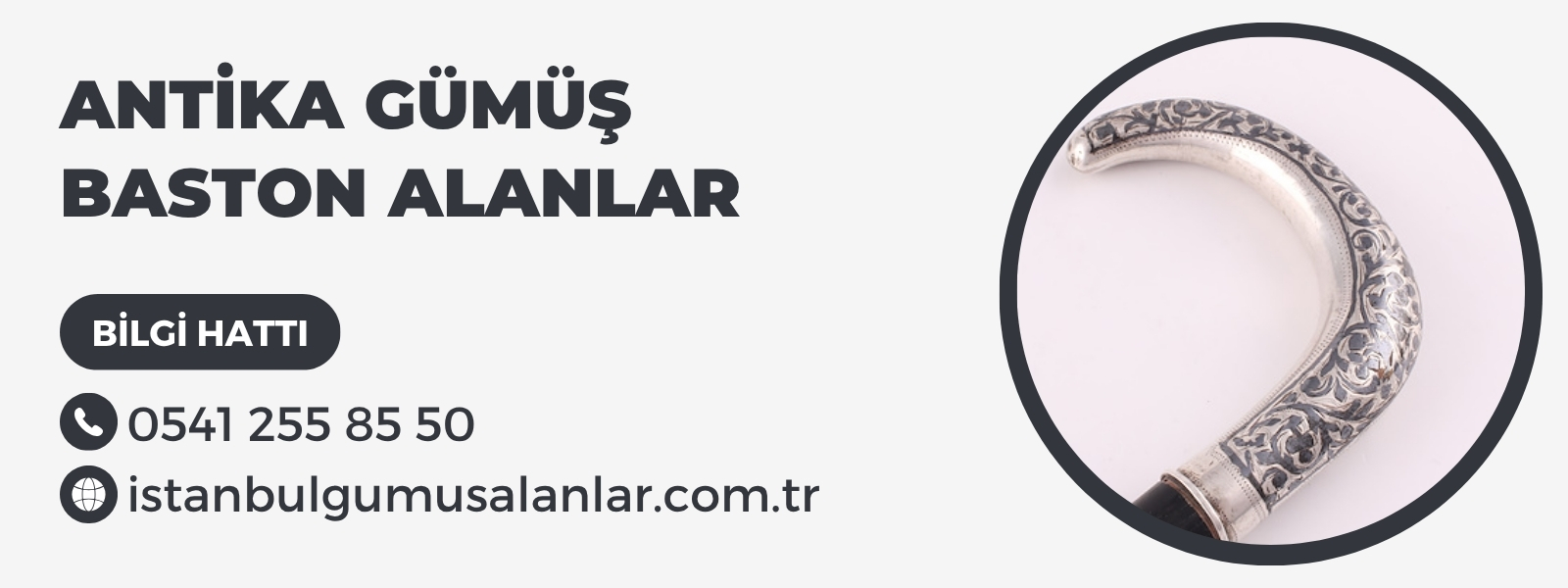 Antika Gümüş Baston Alanlar