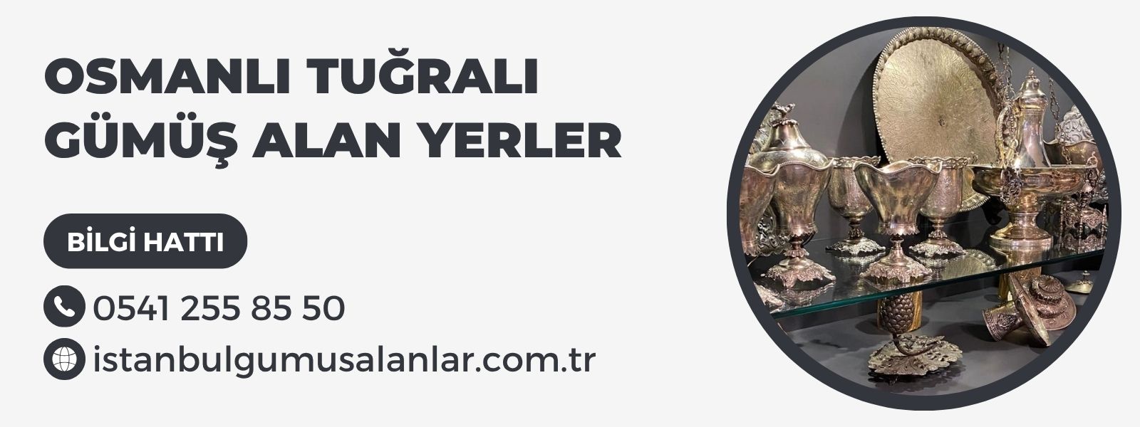 Osmanlı Tuğralı Gümüş Alan Yerler